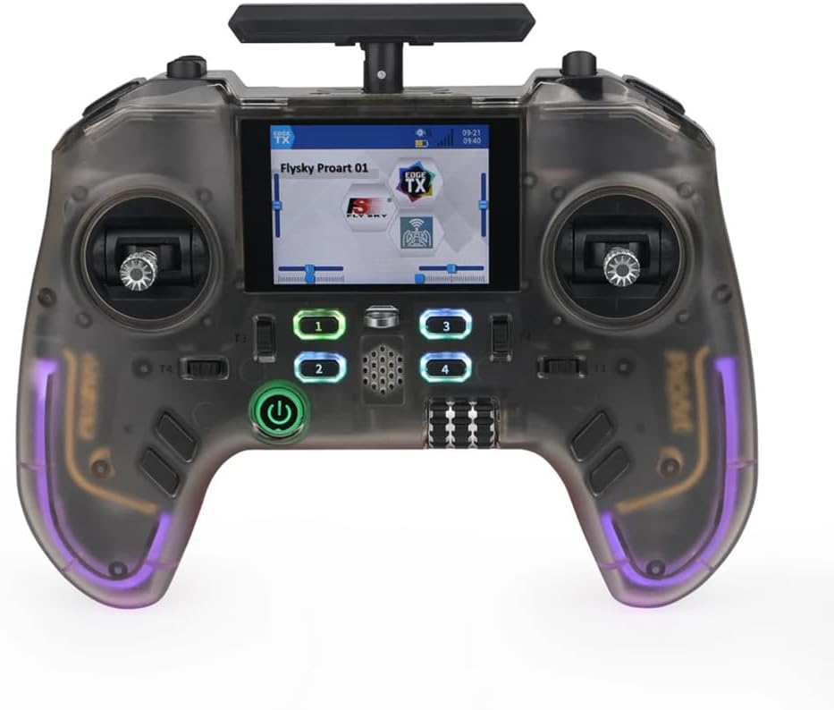 Flysky ProArt PA01 2.4GHz 18CH Radio Transmitter, AFHDS3/ELRS 500mW Hall Gimbal EdgeTX Raido Controller, 2.4 Inch IPS Color Screen for FPV Drone/RC Helicopter/Airplane/Car/Boat/Multiroto