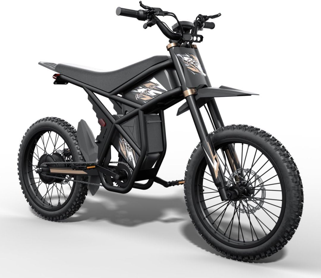 GT73/GT73Pro/GT73mini Electric dirt bike for Teens Adults,3000W/2500W Electric Motorcycle with 60V 36AH Battery,50/37MPH E Dirtbike with25