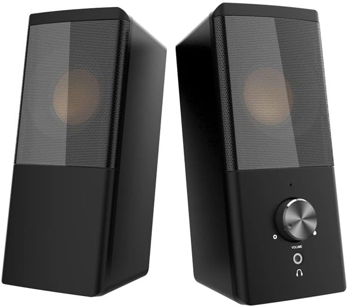 3.5mm Stereo Surround Music Speakers HiFi Sound Bar for Computer 2.0 PC Home Notebook TV Loudspeakers