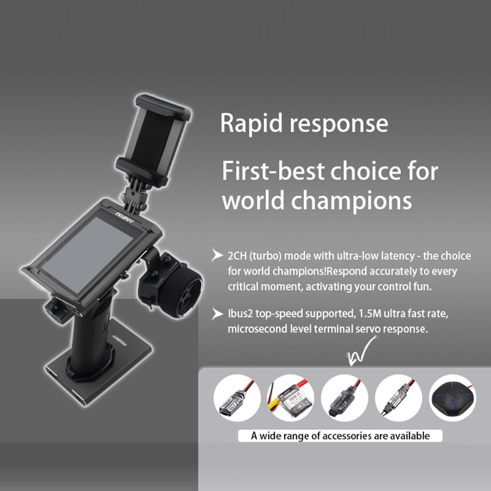 GoolRC Flysky Noble NB4 Pro+ 2.4GHz 18CH Radio Transmitter with FGr4B & FGr8B Receiver, 3.5 Inch IPS Touch Screen Remote Controller with Receiver for RC Car Boat