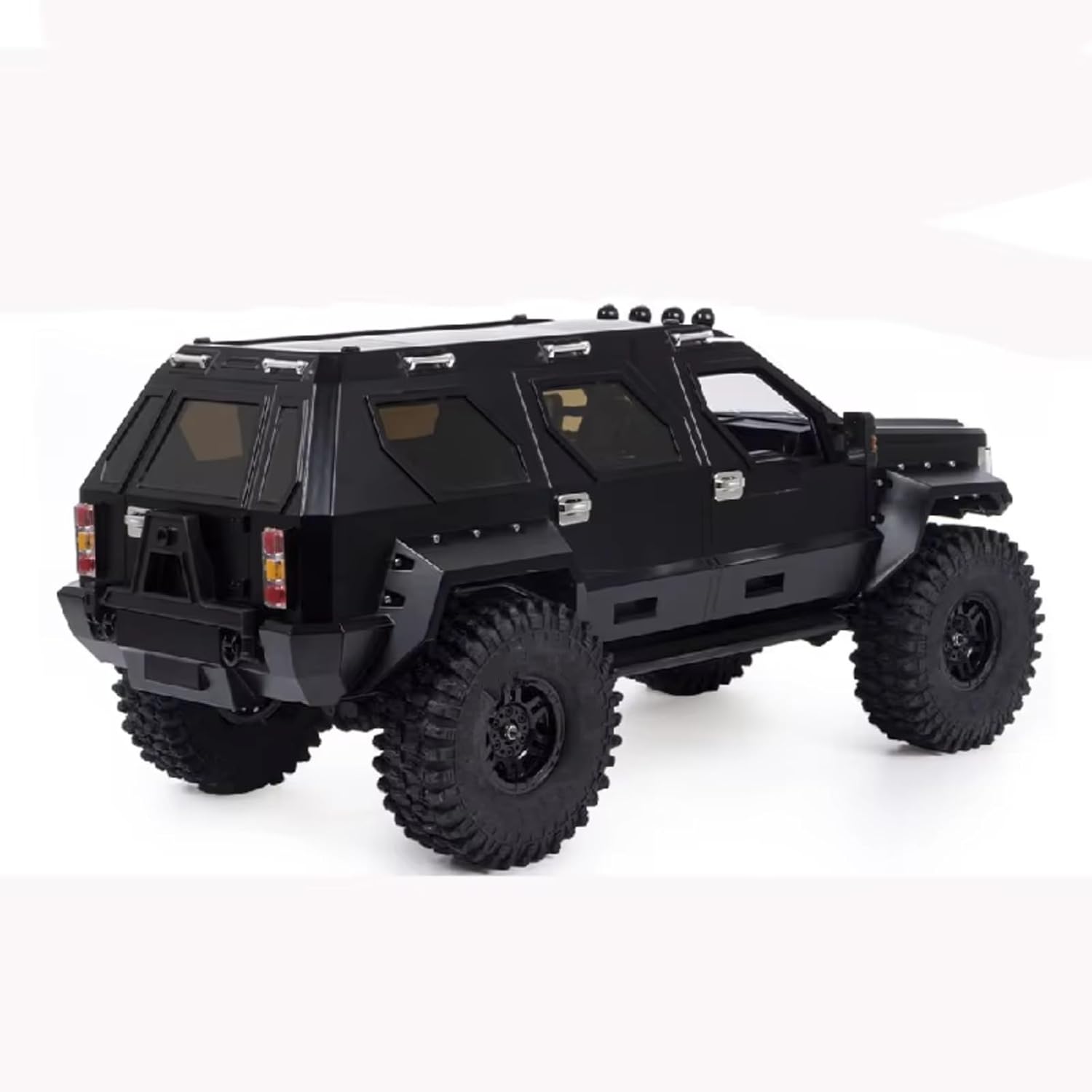RC Upgrade Accessories for Axial for SCX10 for TRX-4 1/10 324mm Wheelbase Hard Plastic Off-Road Body Shell George Patton RC Car Upgrade Parts Accessories(Black)