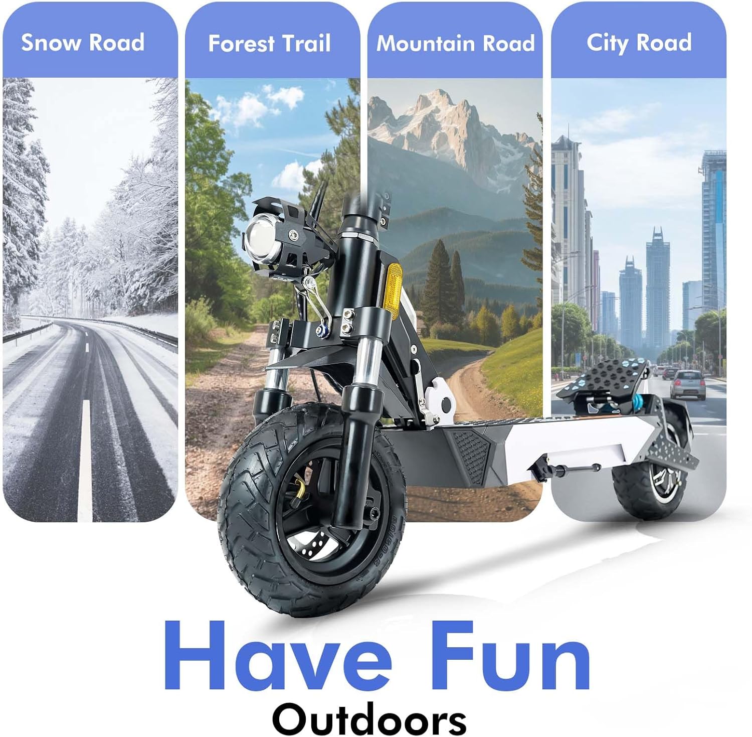 Electric Scooter Adults,1600W Fast Scooter,36 MPH Top Speed & 40 Miles Long Rang,10