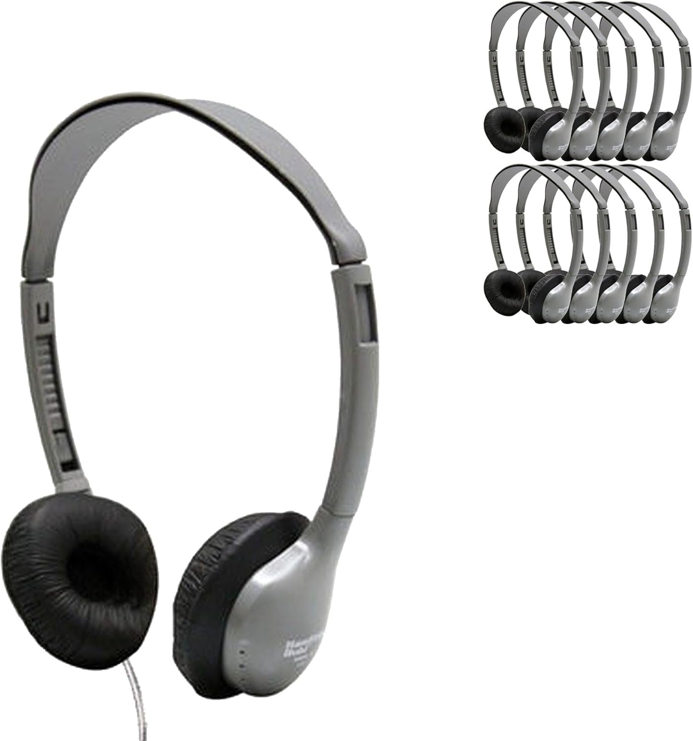 HamiltonBuhl PER/50 Personal Economical Headphones 50‑Pack – On‑Ear Foam Cushions, 3.5mm Plug, Lightweight Classroom Headphones for Tablets, Computers & Mobile Devices