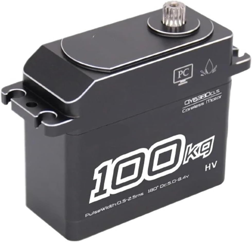 Full Metal housing 100KG 130KG Digital Steering servo IP67 Waterproof for 1/5 with 15T arm(130kg brushless)