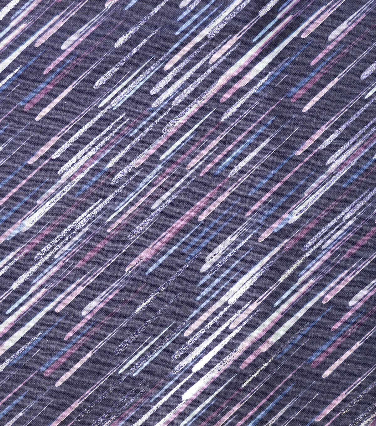 Shooting Stars on Purple Quilt Foil Cotton Fabric by Keepsake Calico