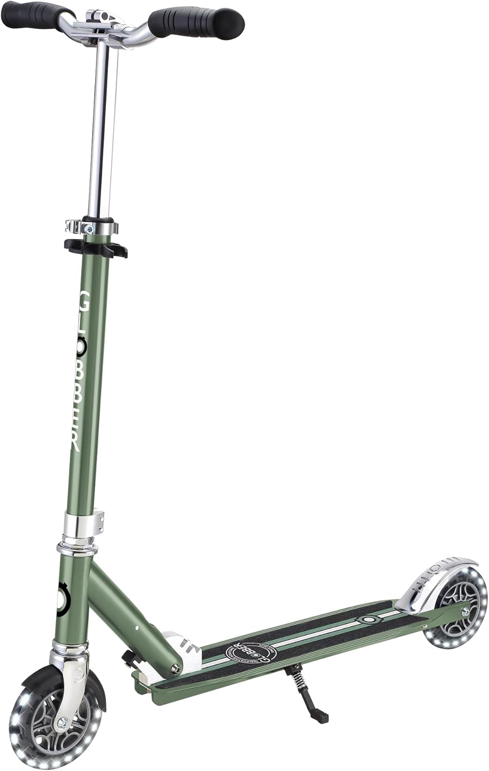 Globber Flow Foldable Element 2 Wheel LED Scooter - 4 Height Adjustabe Folding Handlebars - 5 Years Plus - 2 Year Warranty