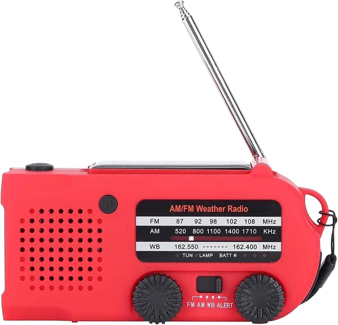 Emergency Weather Crank Solar Powered Portable Radios with AM/FM