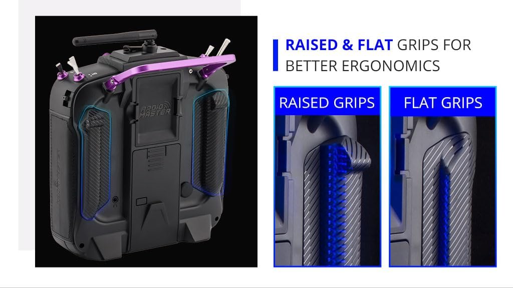 RadioMaster TX16S MAX MKII Carbon Purple JB Color with Sound Pack Hall Gimbal Remote Control RC Transmitter ELRS Mode 2 (ELRS Mode 2 with 6200)