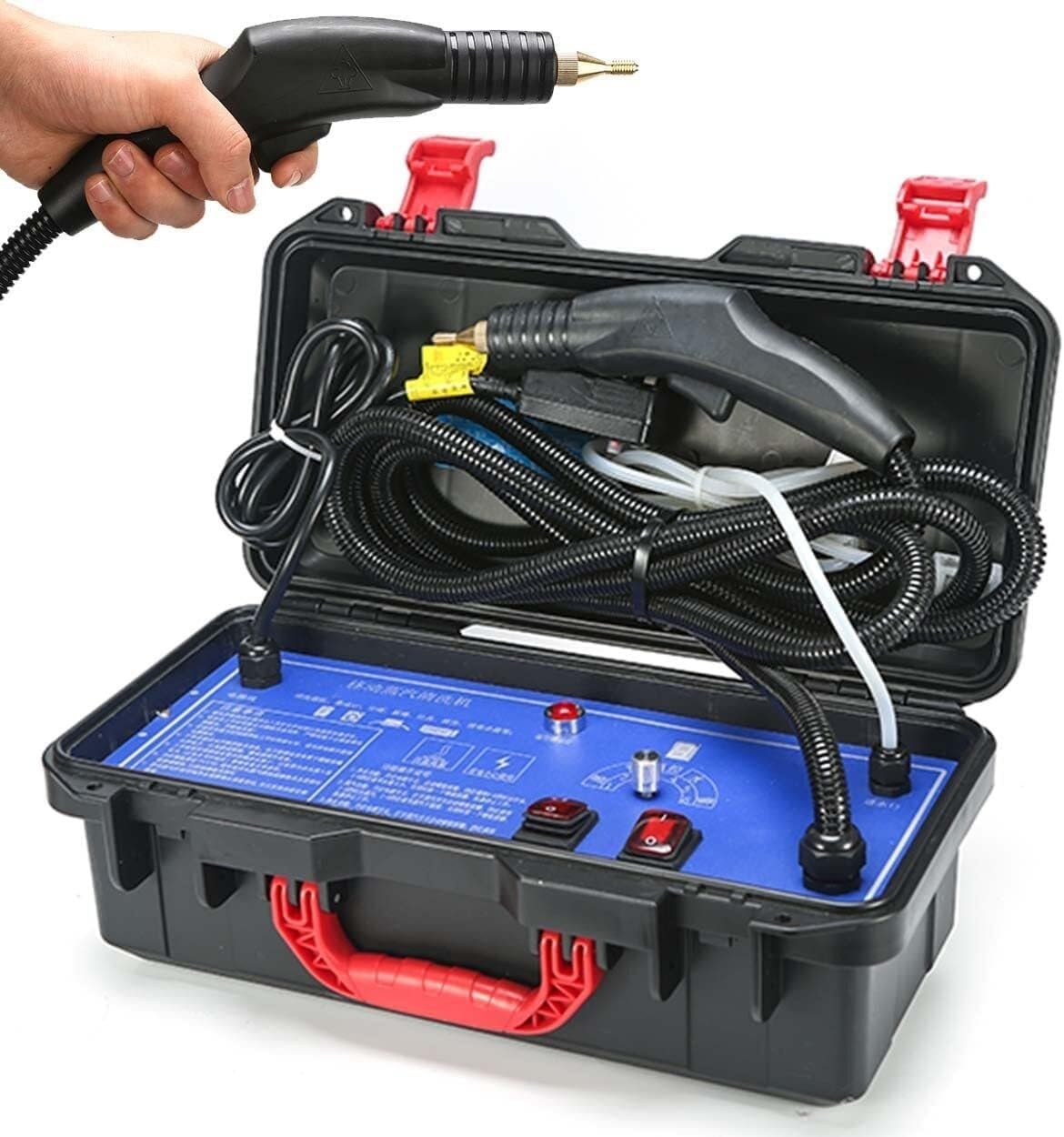 Portable Steam Cleaner,High Pressure Commercial Steam Cleaning System Hand-held, High Temp Compact Cleaning Machine,360 ° Cleaning for Kitchen, Car(1700W)