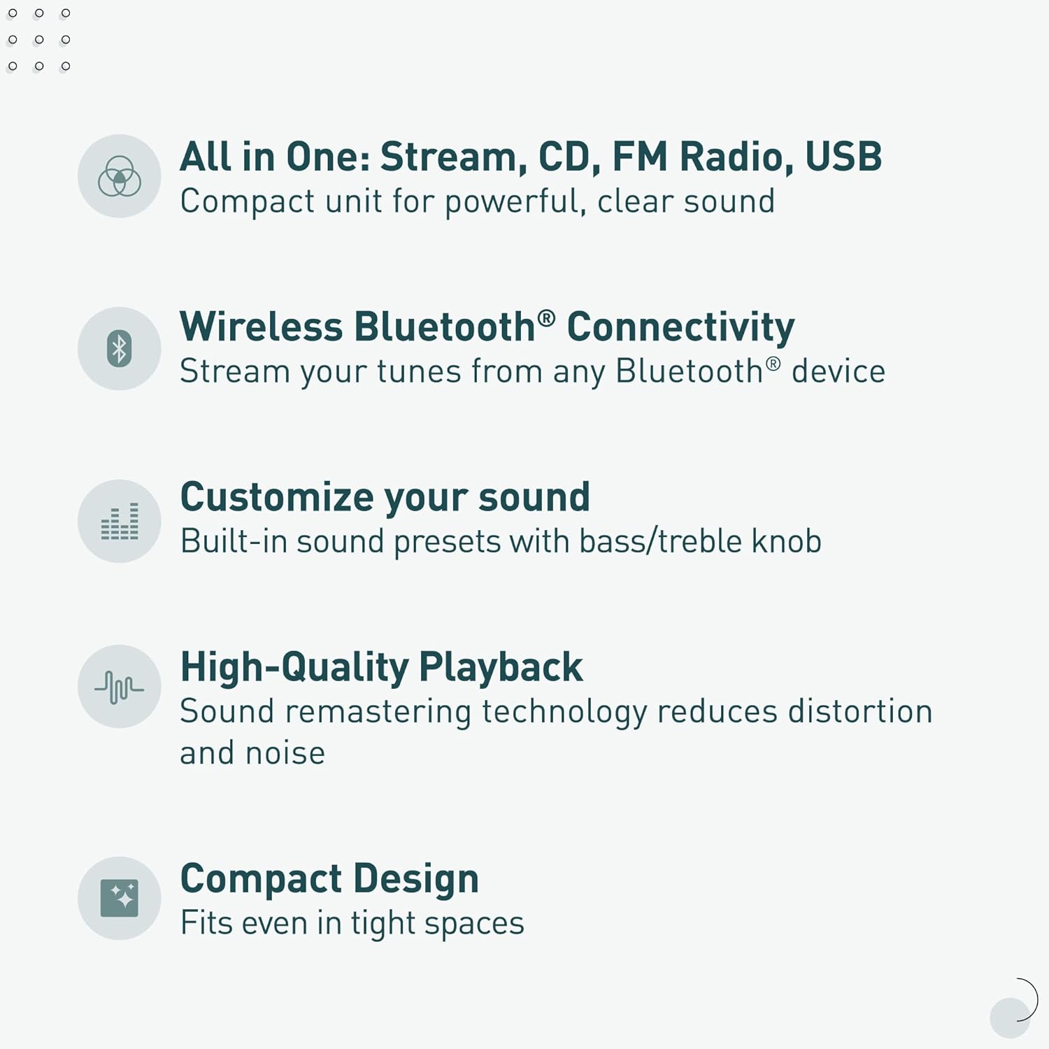 Panasonic Compact Stereo System with CD Player