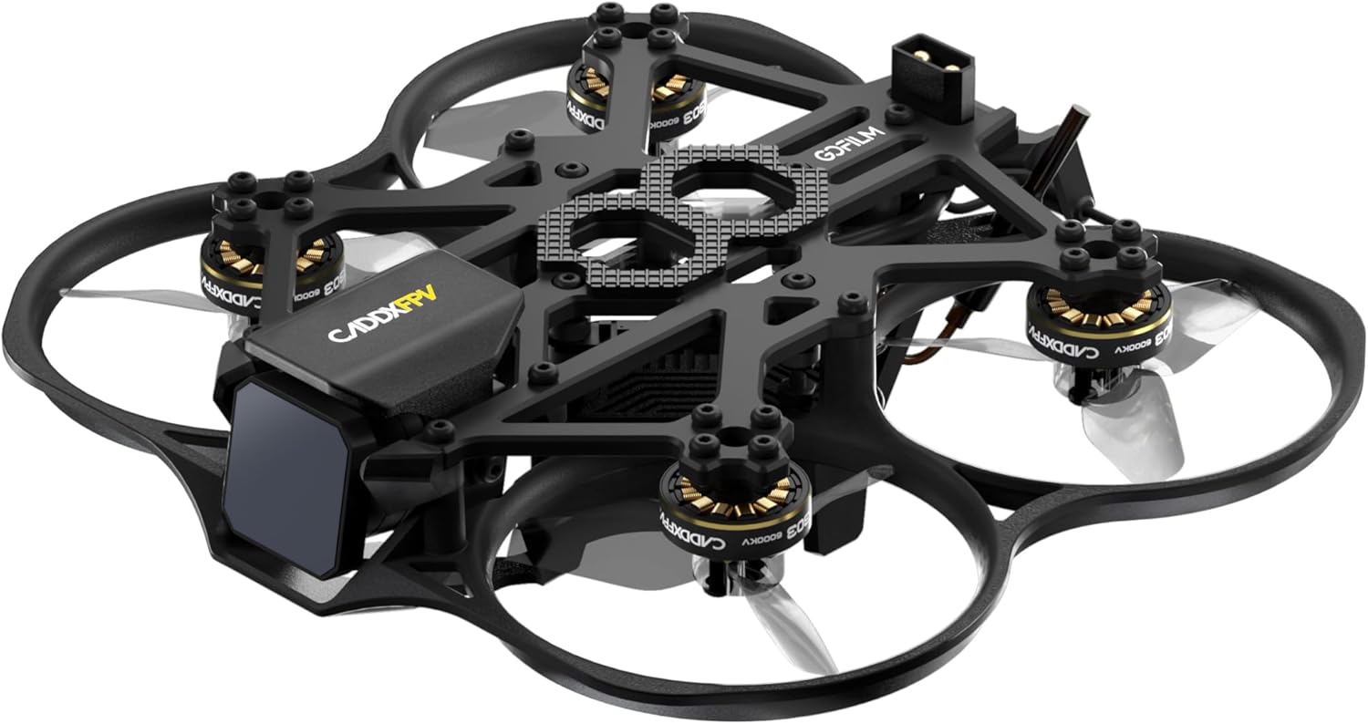 Caddxfpv Walksnail Gofilm 20 FPV Drone – 4K/60FPS Moolight Kit,Supports with camera for 4k recording,160° FOV micro drone with camera,Lightweight 115g racing drone,22ms Low Latency,ELRS Receiver,for Indoor & Outdoor FPV Flying