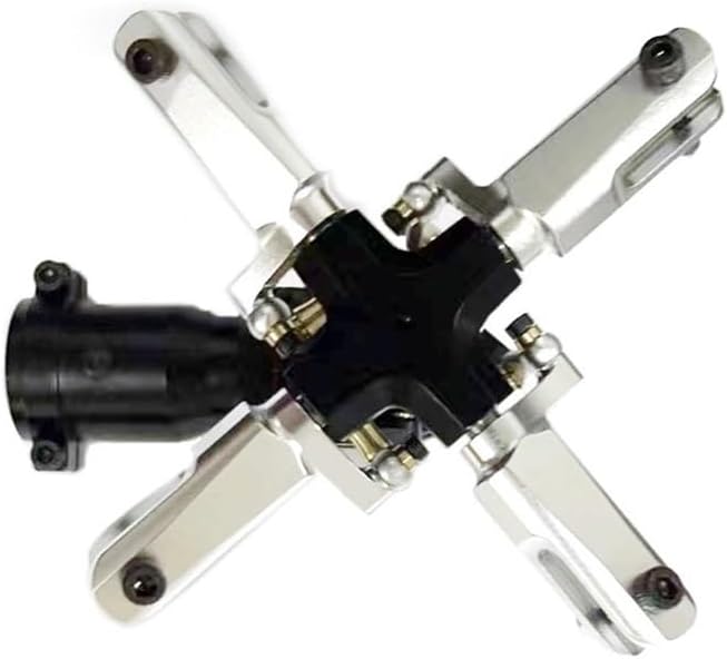 Metal 4 Blades Torque Drive Rotor Assembly Compatible with Trex550 600 700 800 Helicopter Suit 21.5mm Tail Boom(Standard Tail Rotor)