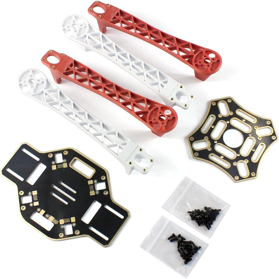 QWinOut DIY F450 450mm Airframe 2.4G 6CH RC Quadcopter ARF Combo Full Set Drone with GPS APM2.8 Flight Controller (All Parts Included for Ready to Fly, Unassembly)