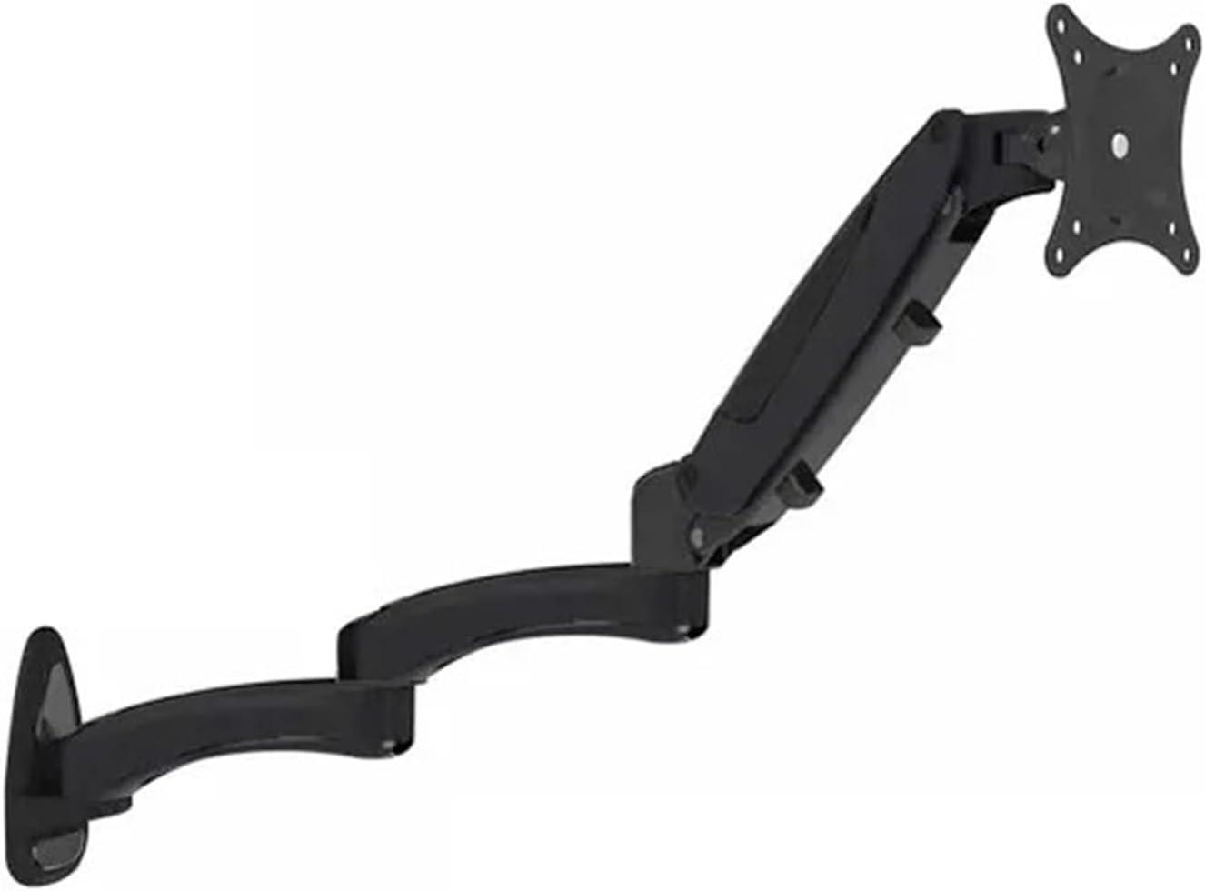 GM113W TV Wall Mount for 15-27 Inches, 0-7kg, LCD Monitor, Gas Spring, Lift, Rotate, Telescopic, Long Arm(BLACK)