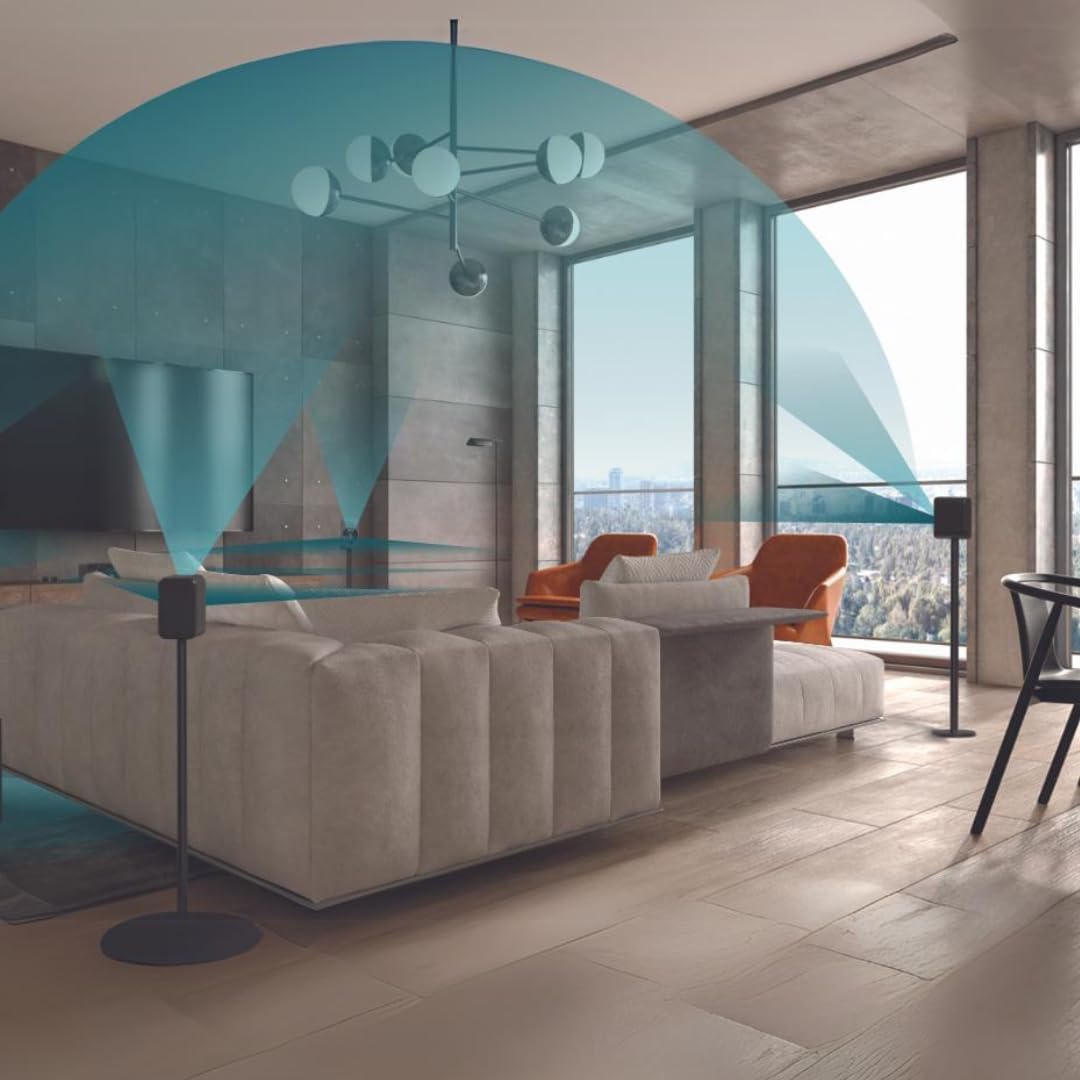 Platin Monaco 5.1.2 Home Theater System - Wireless Surround Sound System Upward Firing Speakers - THX Tuned & WiSA Certified