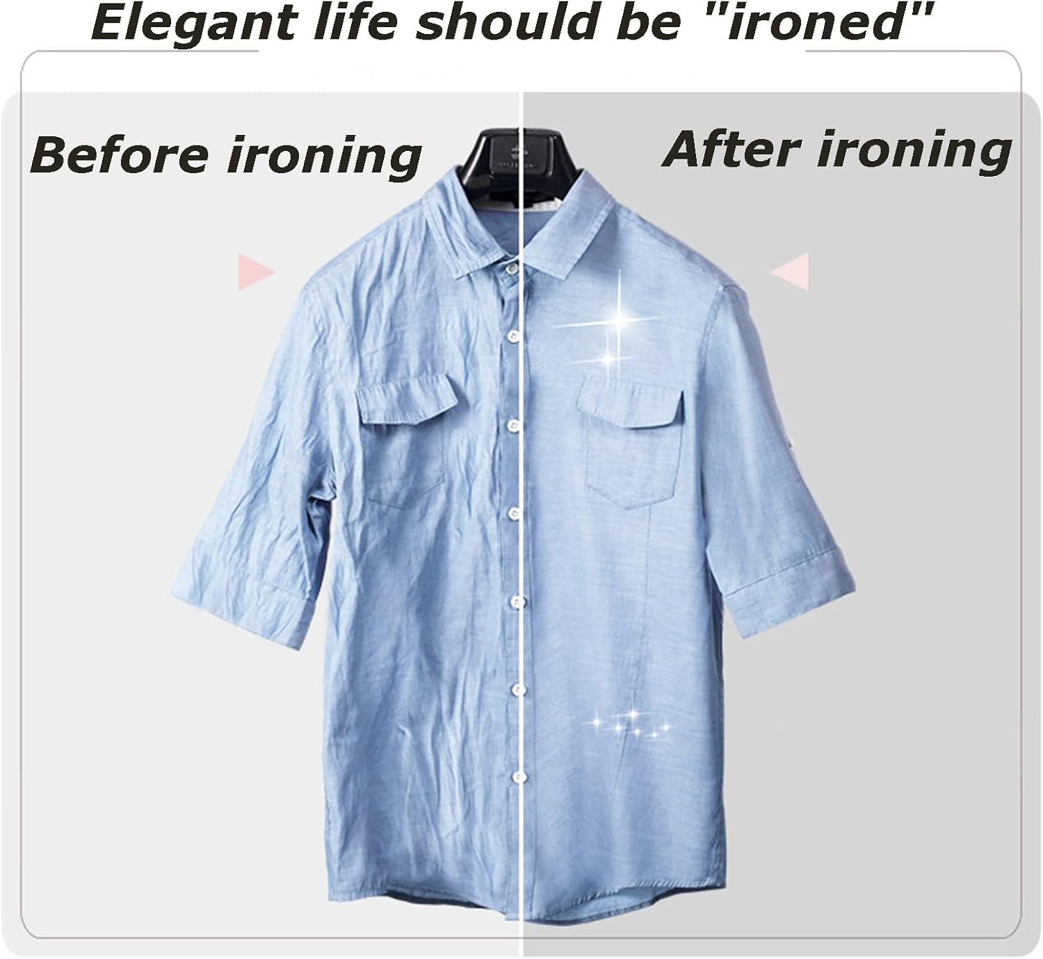 Professional Combination Iron and Clothing Steamer, with 1.6L Water Tank, Built-in Iron Plate and Hanger, Small Household Iron Hand-Held Iron