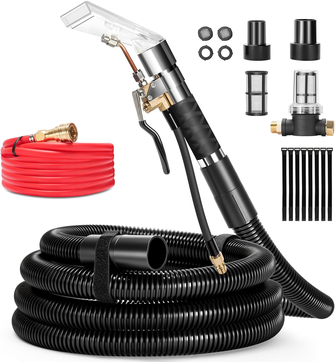 Annatuoli Extractor Attachment Kit for Shop Vac, Extractor Kit with Wand Hose Adapter Fit Carpet Sofa Car Cleaning for Home and Auto