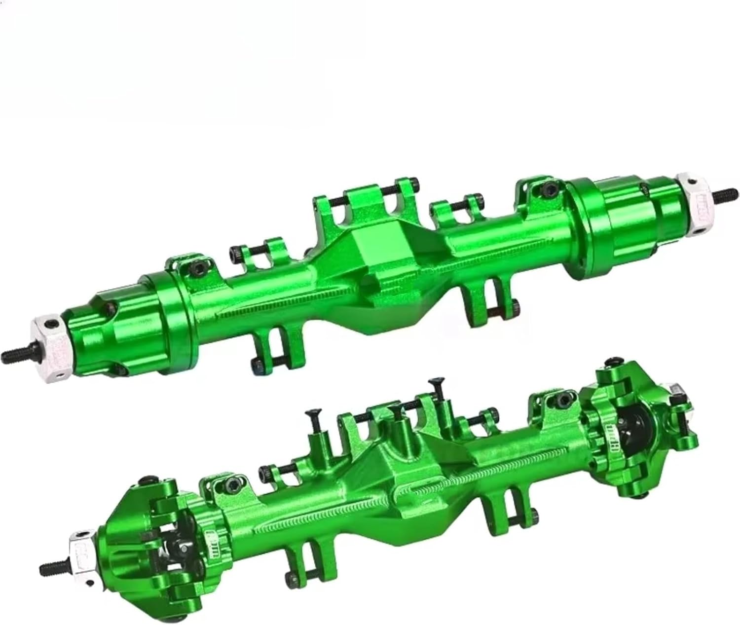 Compatible with LOSI for LMT 4X4 LOS212035 1/18 RC Cars Upgrade Parts Aluminum 7075 Quick Release Front and Rear Axle RC Front and Rear Axle(Green)