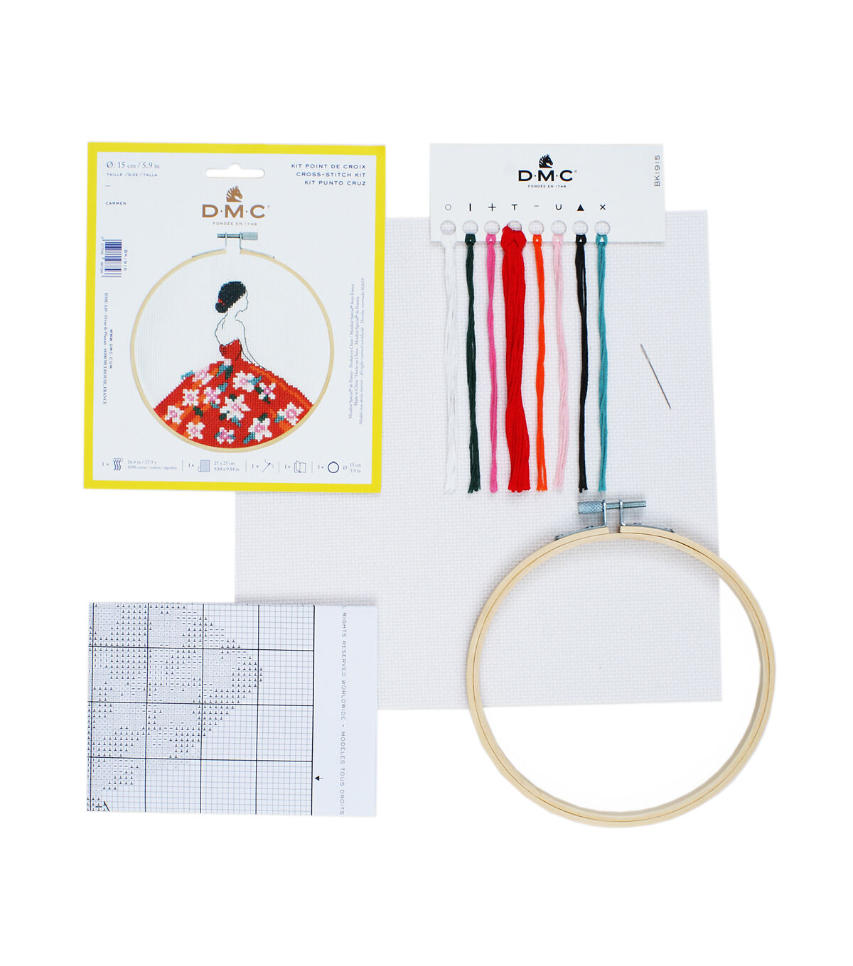 DMC 6 Carmen Counted Cross Stitch Kit