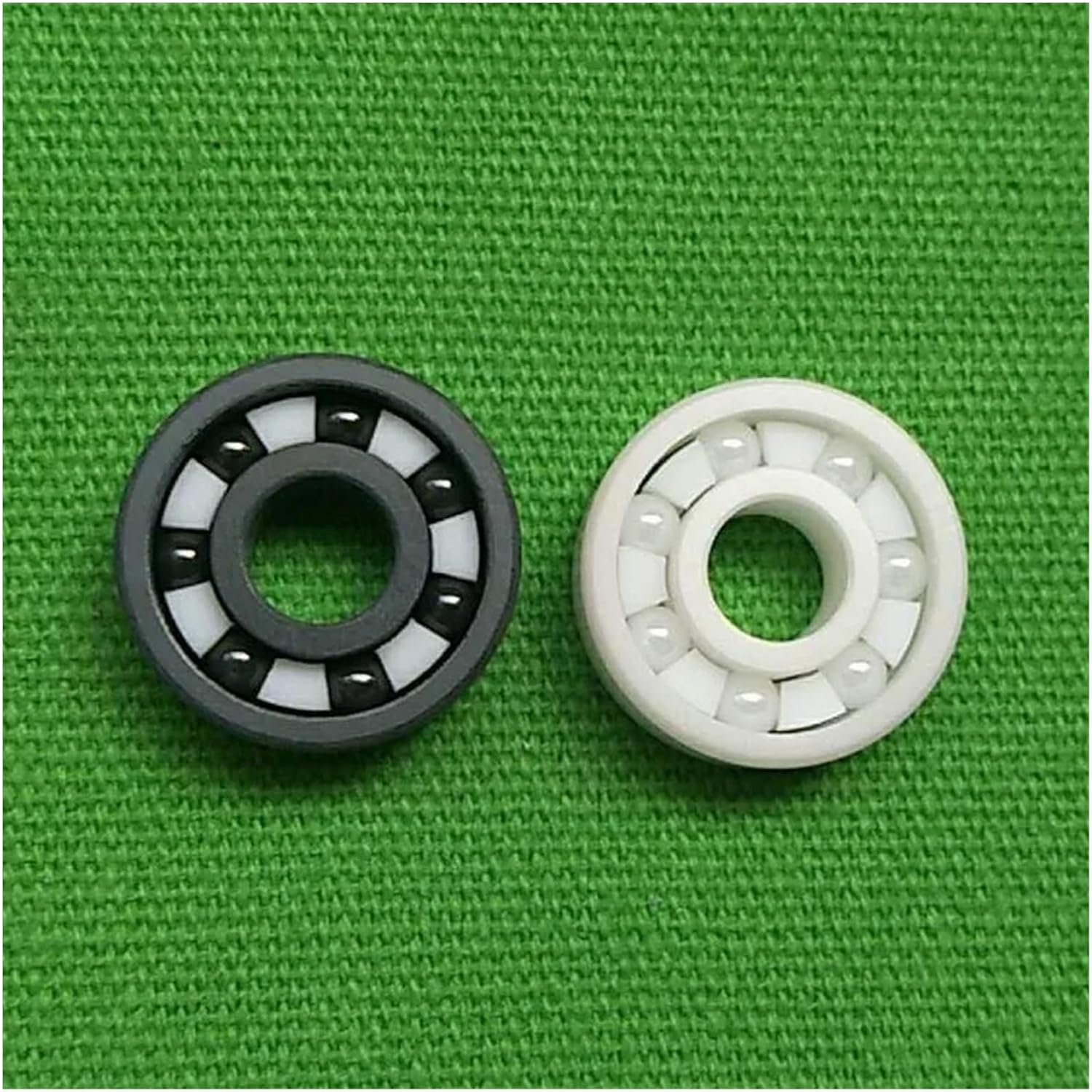 Roller skate bearing FULL CERAMIC 608 Inline Speed Skating Bearing White Black 7-bead 608rs PS CITYRUN Professional Indoor Speed Track Race 16pcs Skating shoe bearings ( Color : 16pcs Black Ceramic )