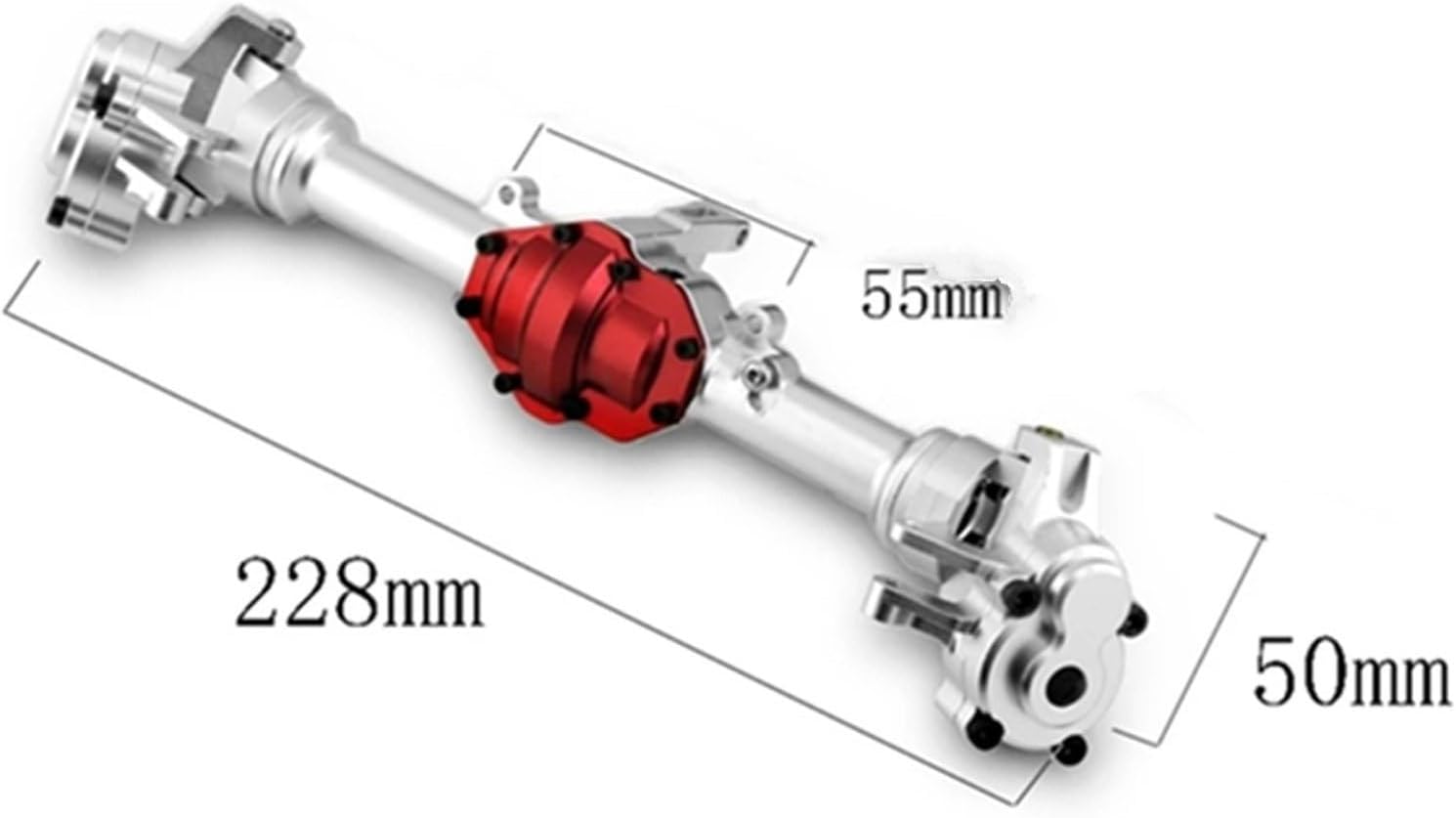 RC Car Parts for YiKong YK4082 YK4083 for Absima for Yucatan CR1.8 1/8 Metal Front and Rear Portal Axle Housing Gear Cover RC Crawler Car Upgrades Parts(1 Set (2pcs))