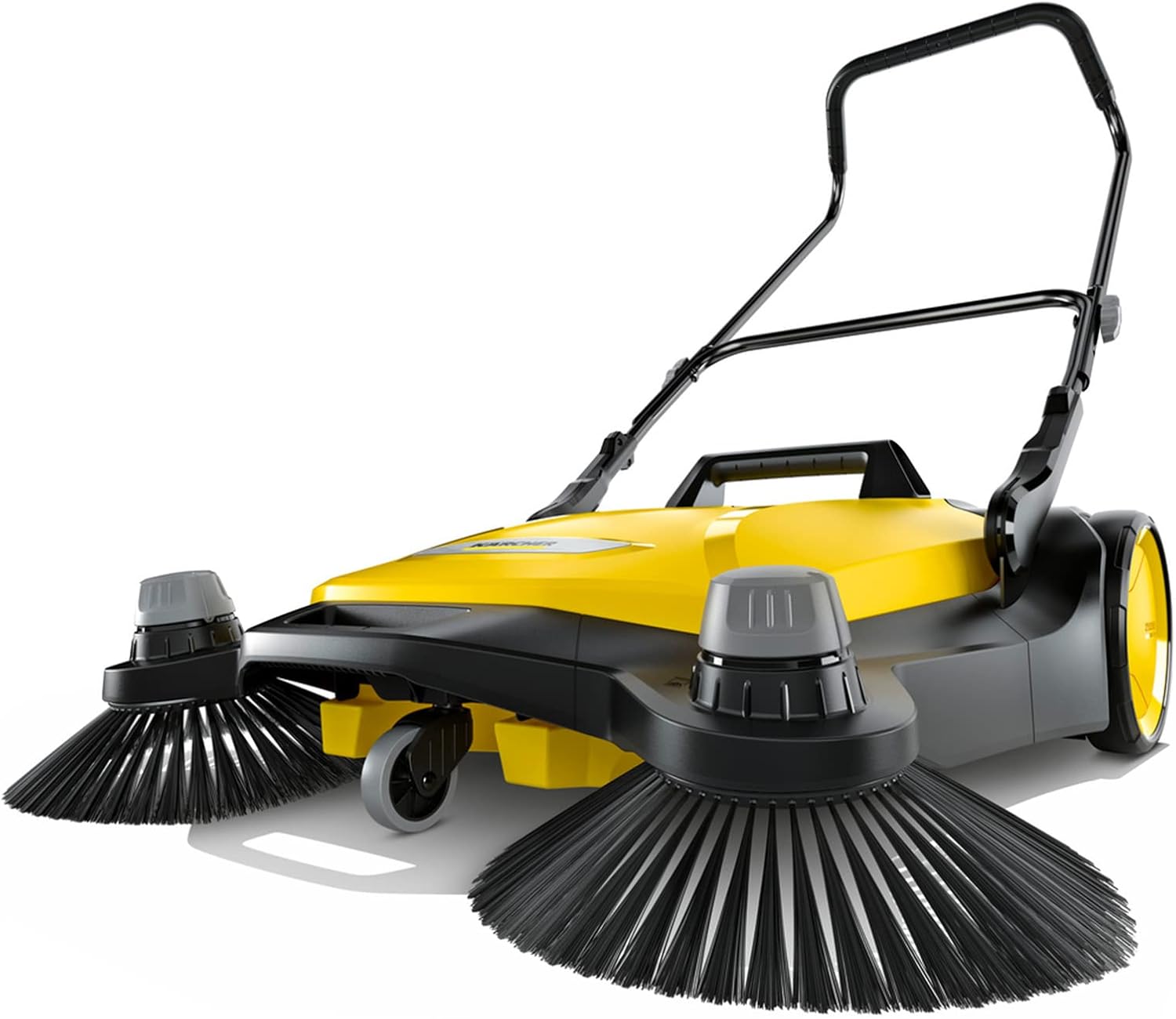 Kärcher Walk-Behind Outdoor Push Sweeper S 6 Twin for Workshops, Warehouses or Garages - 6X Faster Than a Push Broom, 10 Gallon Capacity, 33.9