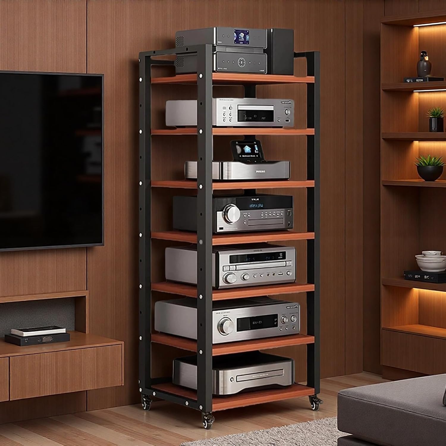 OVZXSD 7-Tier Av Media Stand