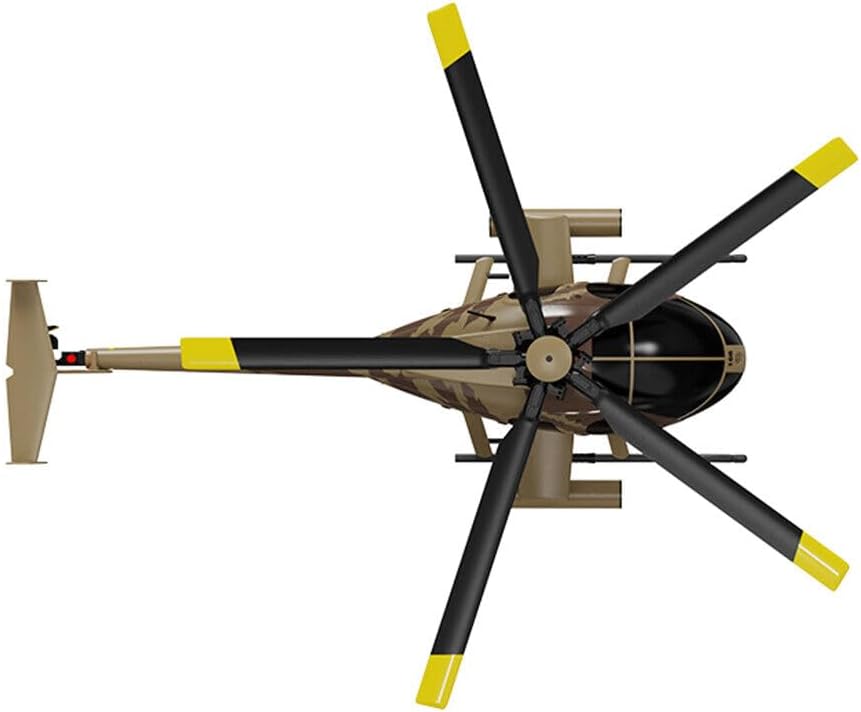 MD500 C189 RC Little Bird Aircraft Model, 1/28 4CH Single-Rotor RC Helicopter Built 6G Mode with 6-axis Gyro, 2.4GHz Helicopter Toys for Beginner Boys Girls