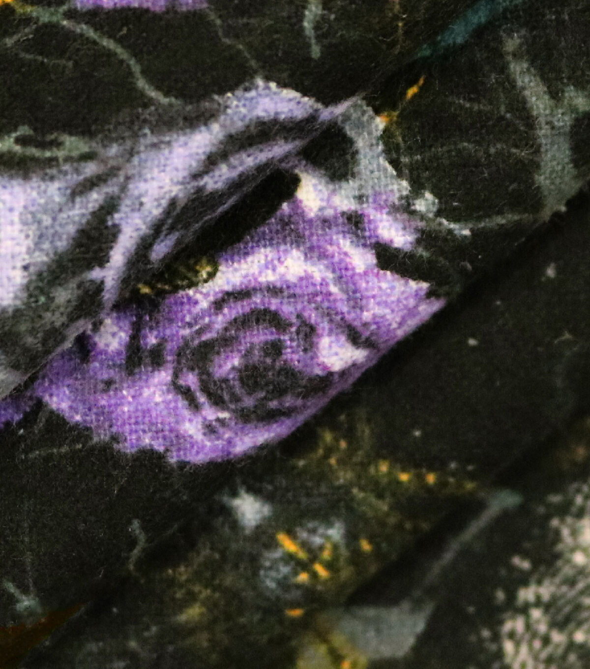 Floral Skulls Halloween Super Snuggle Flannel Fabric