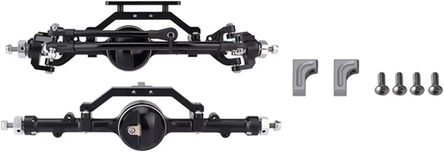 RC Spare Part Compatible with D90 D110 for Gelande II TF2 for Yota II 1/10 RC Crawler Upgrades Parts Metal Front and Rear Axle