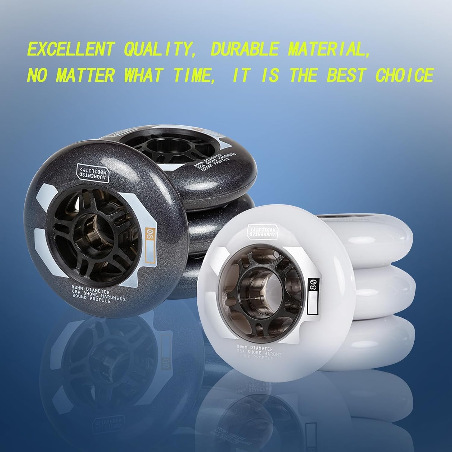 Inline Skate Wheels for Outdoor Indoor Inline Skate Replacement Wheel 85A 84mm 90mm 100mm 110mm Professional Super wear-Resistant