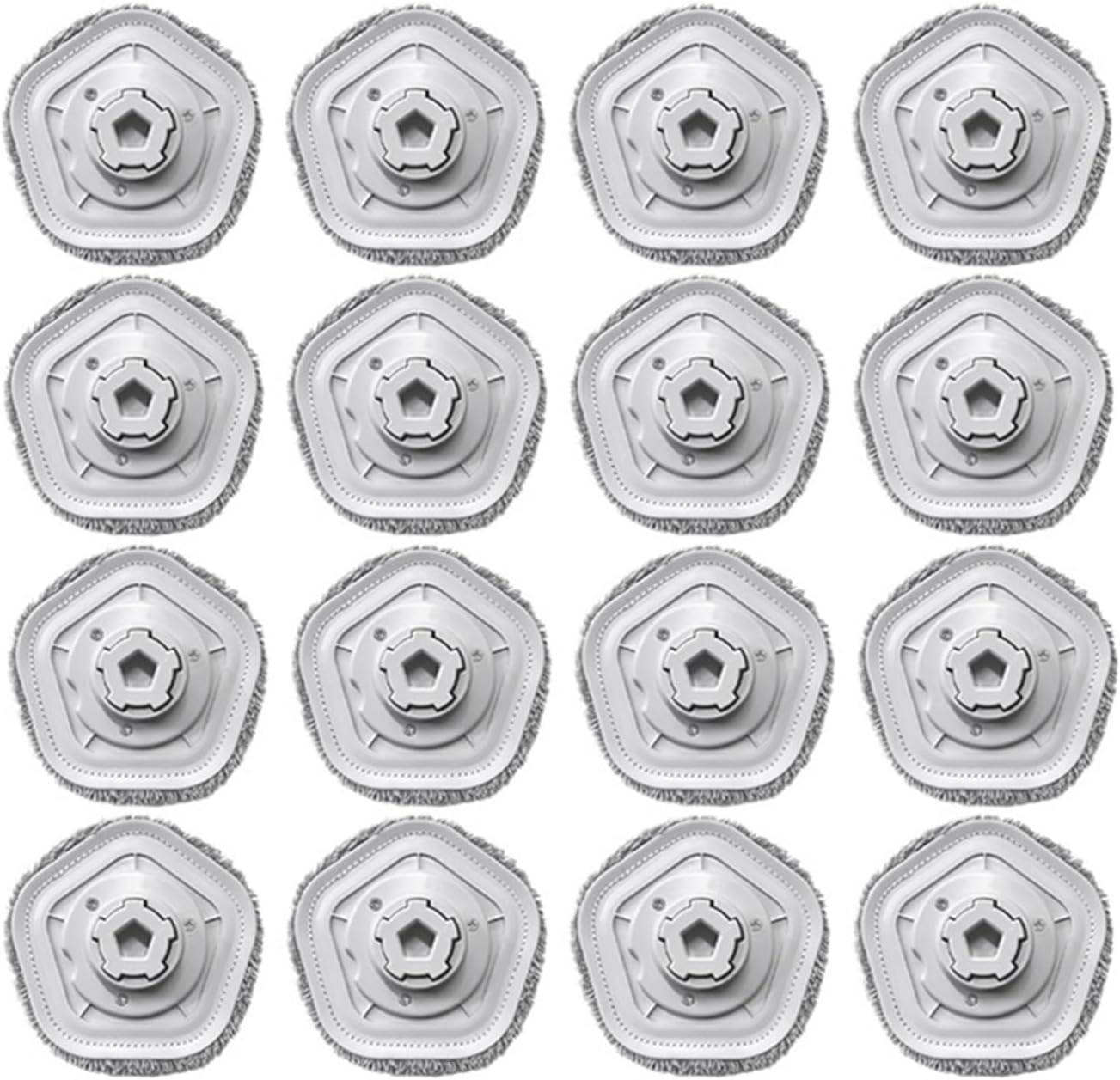 rqhdd Vacuum Attachment Mop Pad Compatible with Dreame Bot W10 Accessories Robot Vacuum Cleaner Compatible with Dreame W10 Pro Vacuum Self-Cleaning and Mop Mop Cloth Replacement Parts(16PCS)