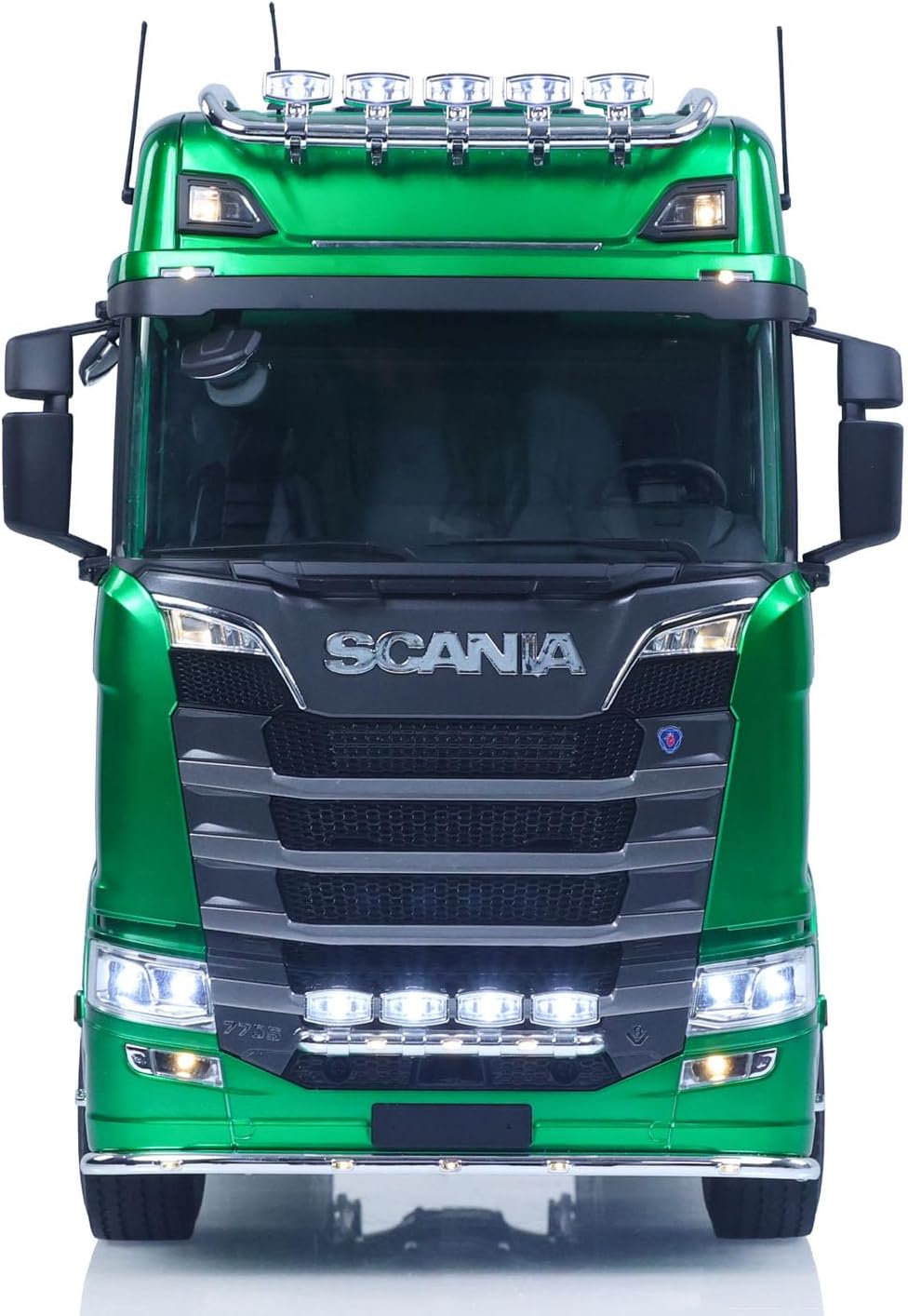 KABOLITE 1/14 6x6 770S 100 RC Tractor Truck Lorry Car 2Speed Gearbox Differential Lock RTR Model for Adult(Green), Fit with Semi Trailer Flatbed 1502 TH16848, 1/14 2Axle Trailer TH01024