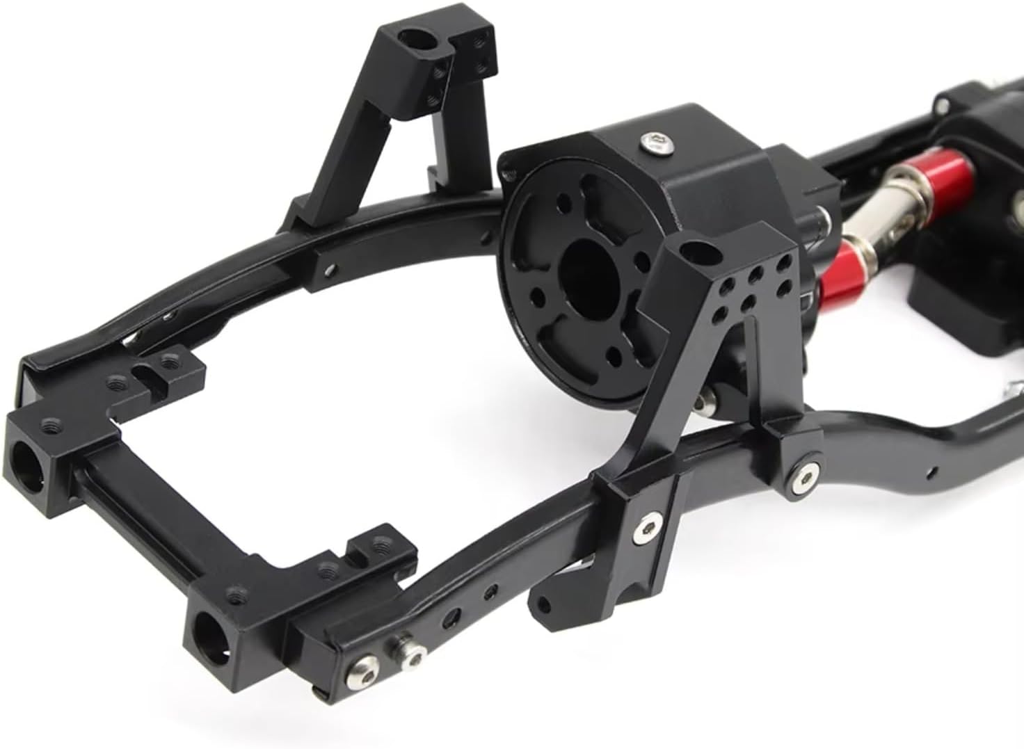 Rc Parts For Axial For SCX10 For SCX10 II 1/10 RC Crawler Car Front Motor Transmission Prefixal Gearbox Transfer Case Upgrade Parts(Black)