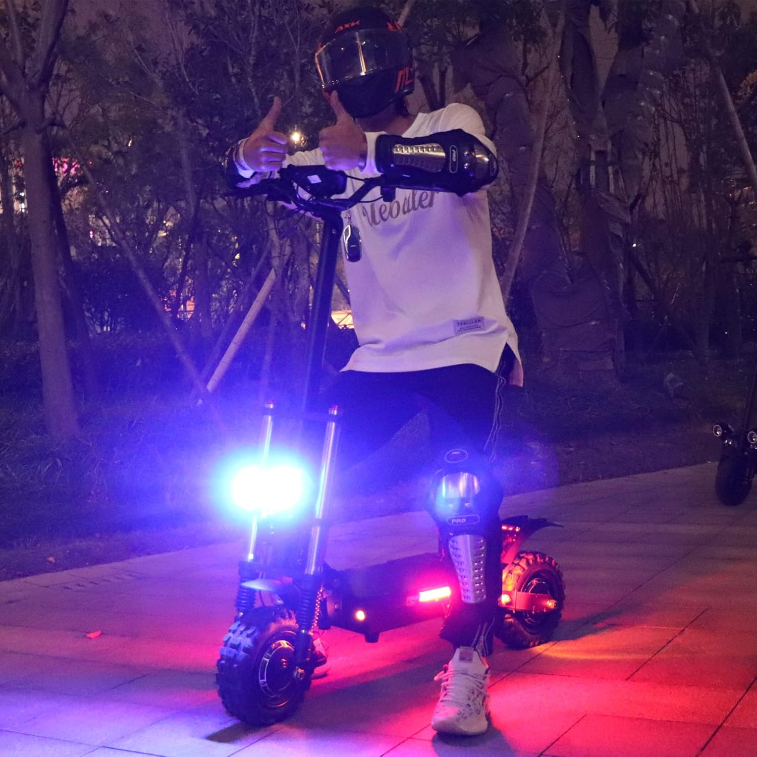 X60 Adult Electric Scooter with Seat – 50 mph Max Speed, 60 Miles Range, 6000W Dual Motor, Foldable Design & 3-Year Battery Life