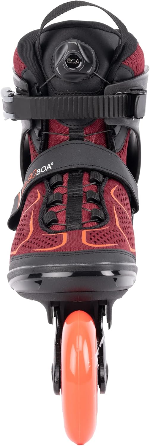 K2 Alexis 90 BOA Womens Inline Skates - Burgandy/Orange