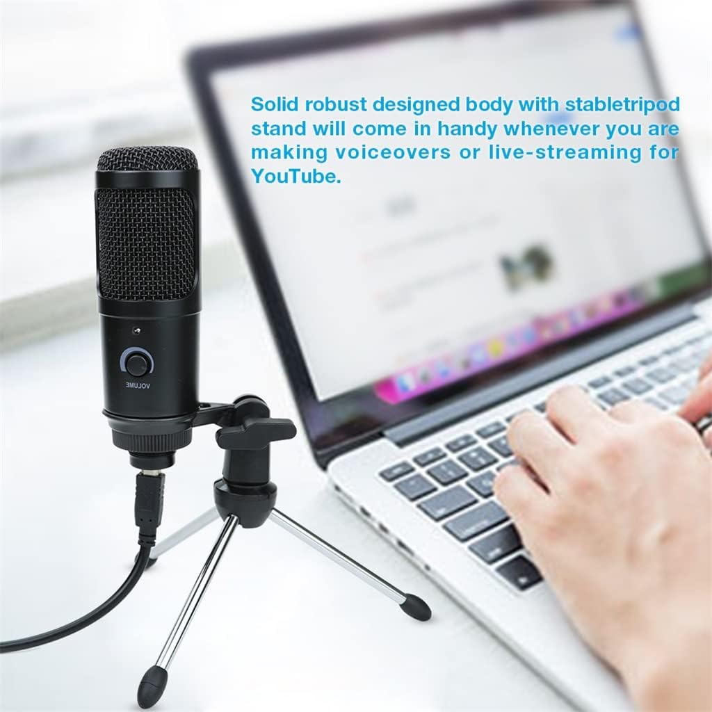 BM800 Condenser Microphone is Suitable for Laptop Computer Professional USB Microphone with Headset Game Live Broadcast