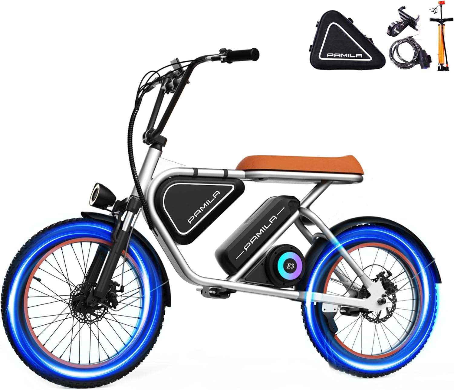 E3 Mid-Drive Electric Scooter Adults with Seat | 1000/1500W | 26 MPH & 40/80 Miles Range | 851.76/1365Wh Removable Battery | 20