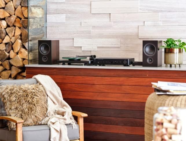 PSB Speakers Alpha P5 Bookshelf Speakers - Dark Walnut