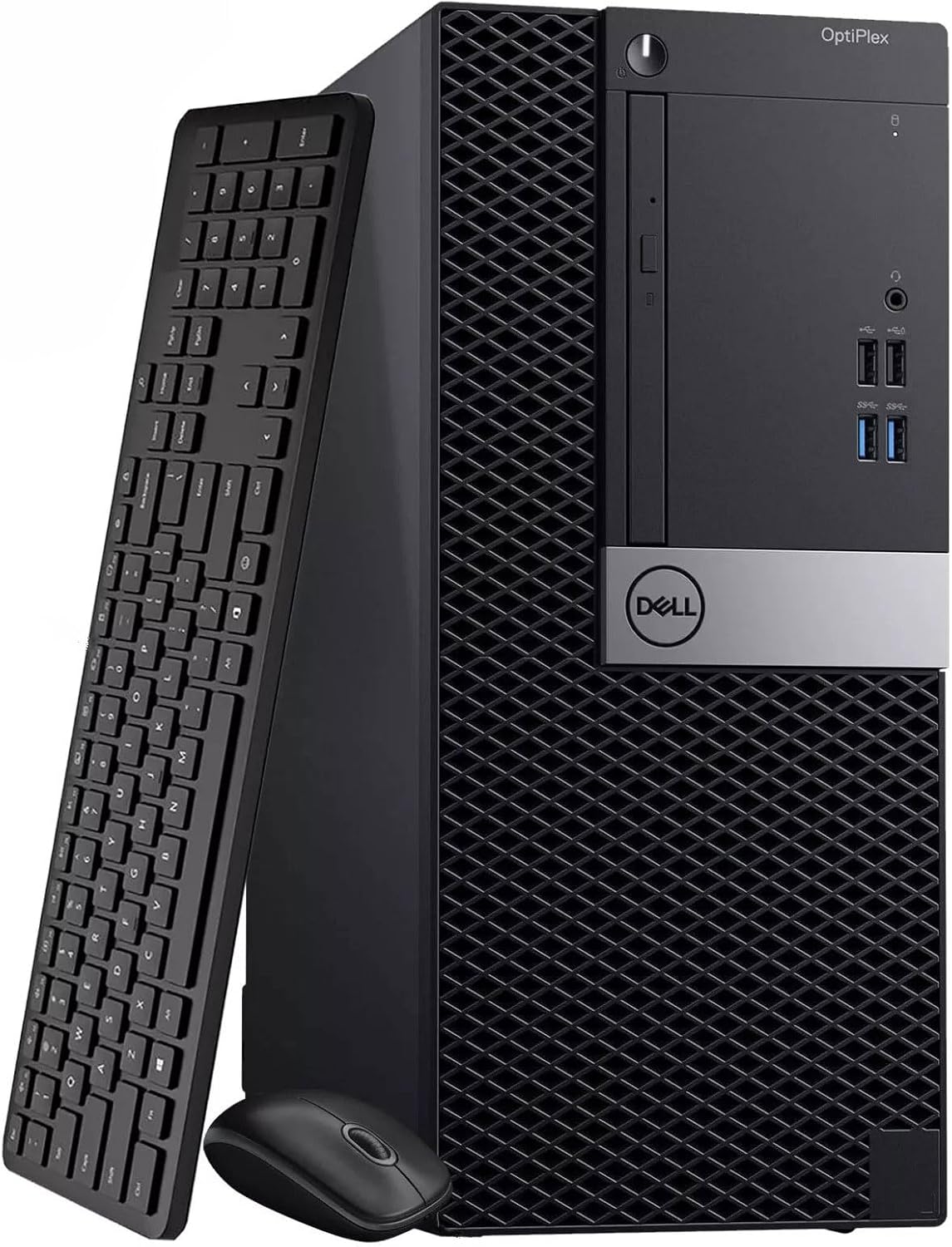 Dell Optiplex 7050 Tower Desktop Computer - Intel Core i5-7500 7th Gen 3.40GHz - 16GB DDR4 RAM - 256GB SSD - 1TB HDD - Wireless Keyboard & Mouse - Home and Business PC - Window 11 Pro (Renewed)