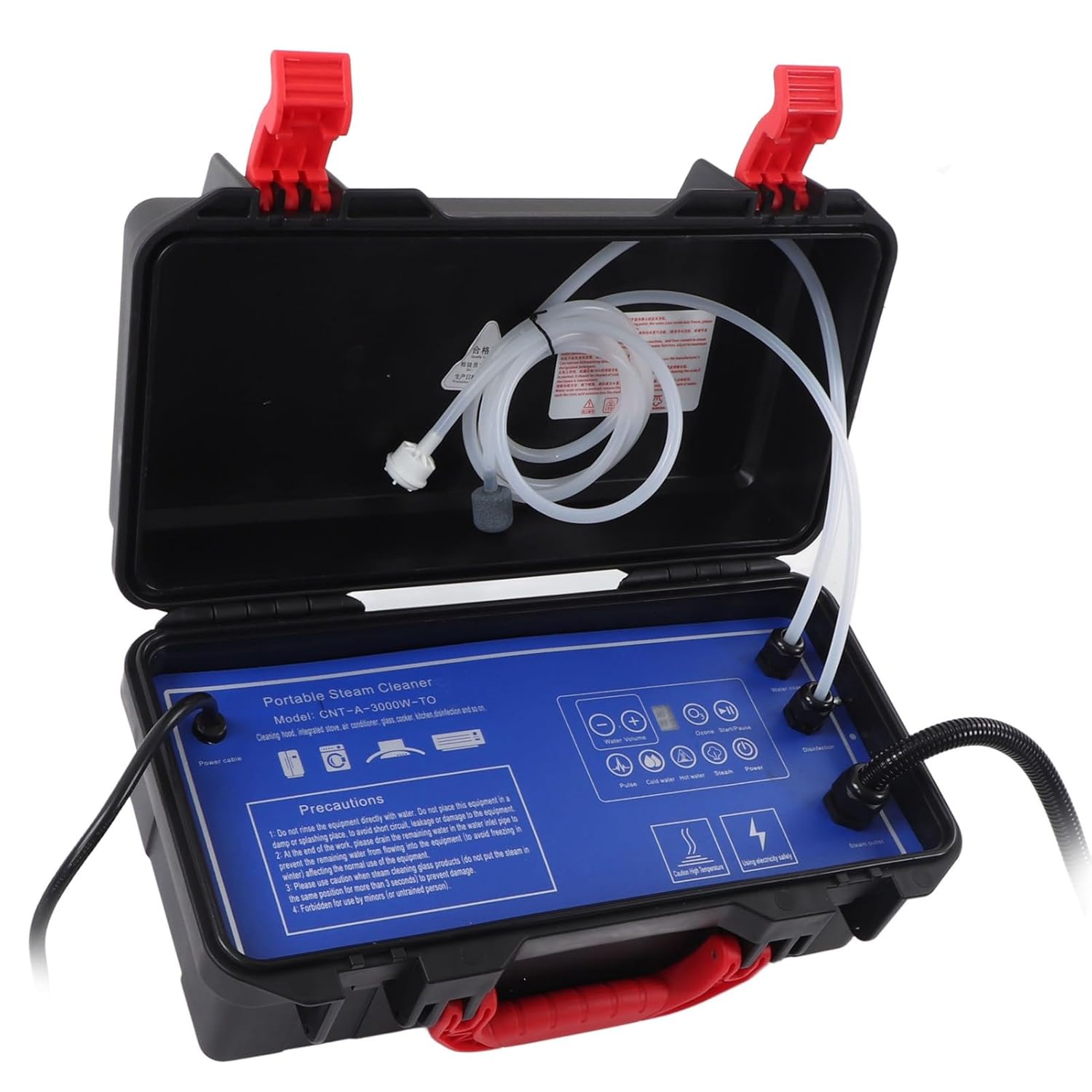 High Pressure Steam Cleaner Easy 300-350KPa 4ft Inlet House Wide Application Furniture Steam Cleaning Machine (1700W US Plug 110V)