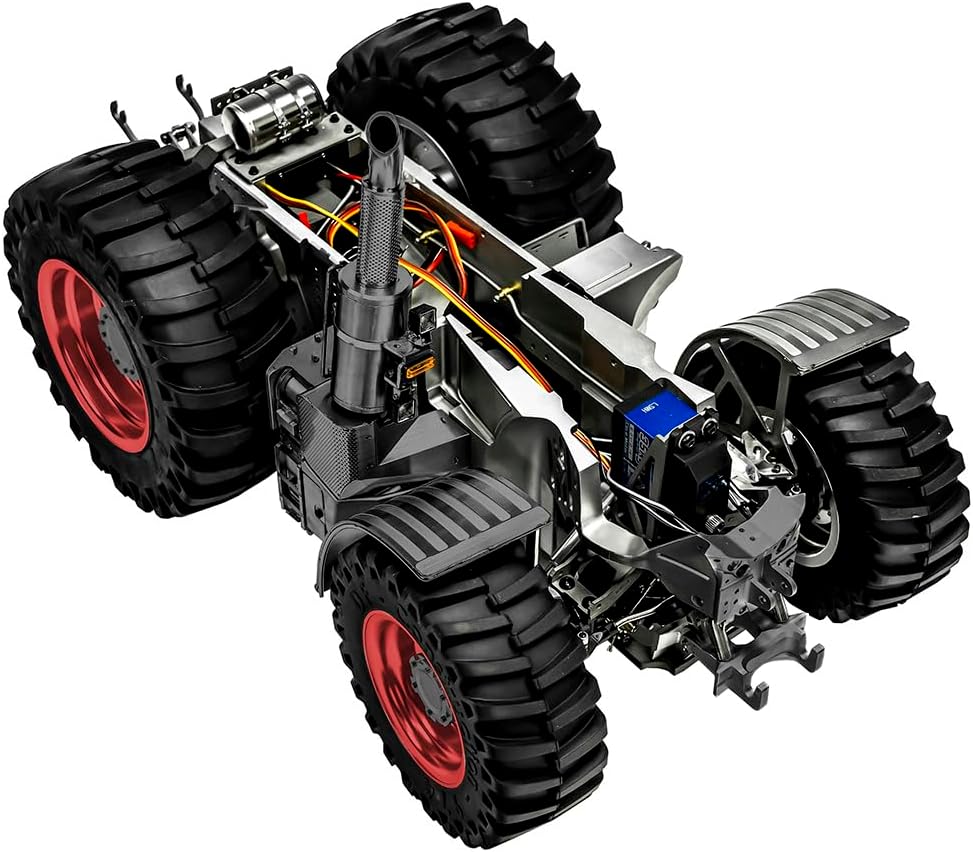 TOUCAN RC HOBBY 1/16 LESU Metal Chassis 4X4 Differential Lock for 1050 RC Tractors DIY Car Model