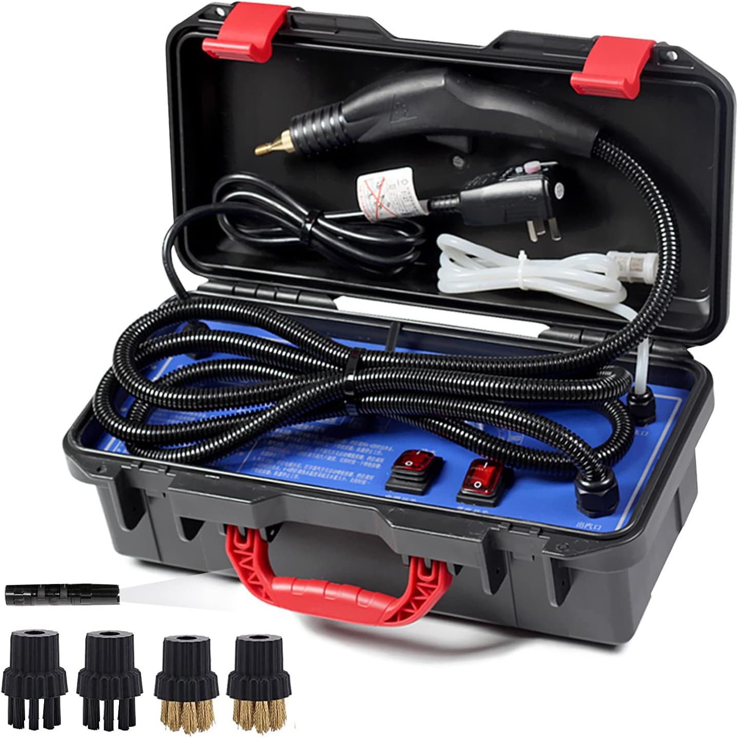 hansomeplum High Pressure Steam Cleaner, 3000W Commercial Steam Cleaning Machine, Auto Steamer Washer, For Kitchen Bathroom Car Seat Furniture Floor