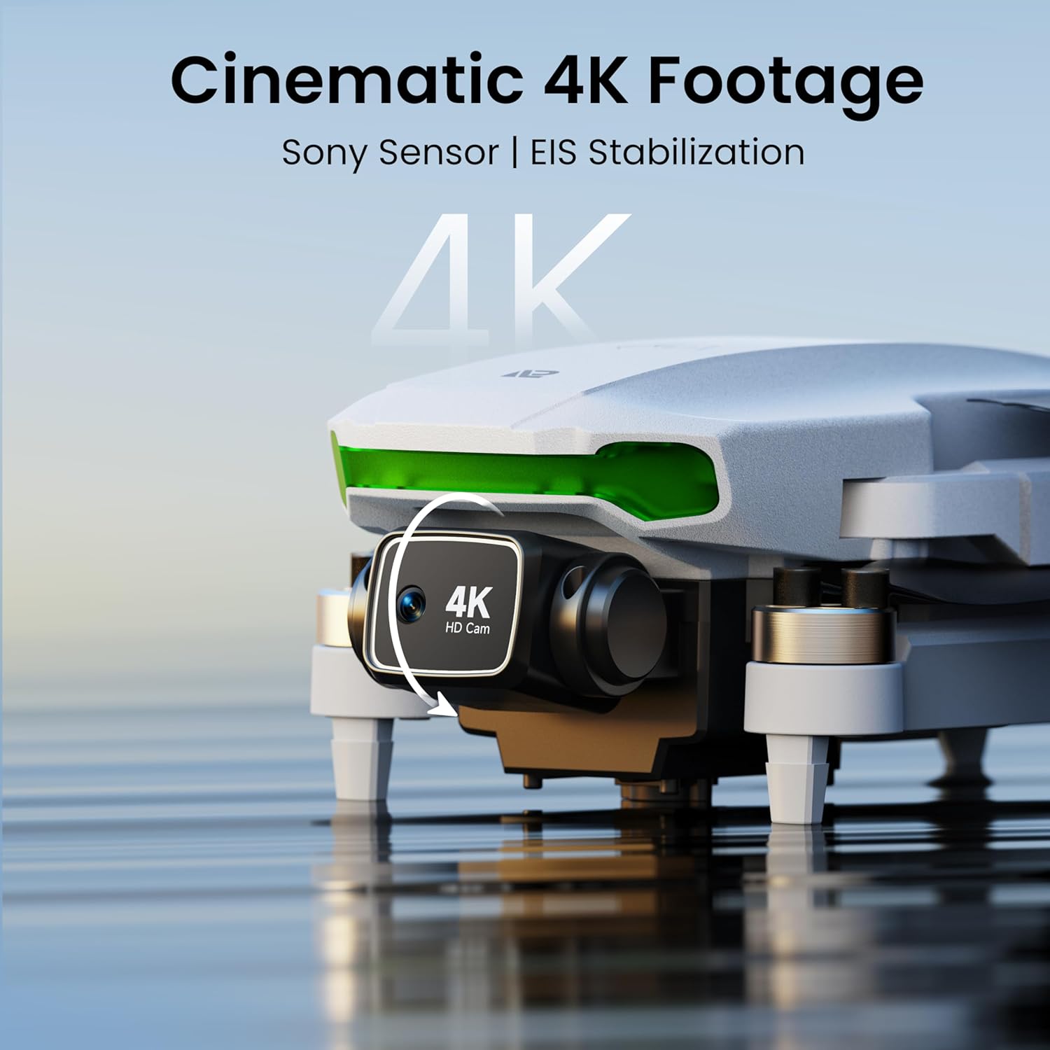Drone with EIS 4K Camera for Adults, GPS Drone with 5.0