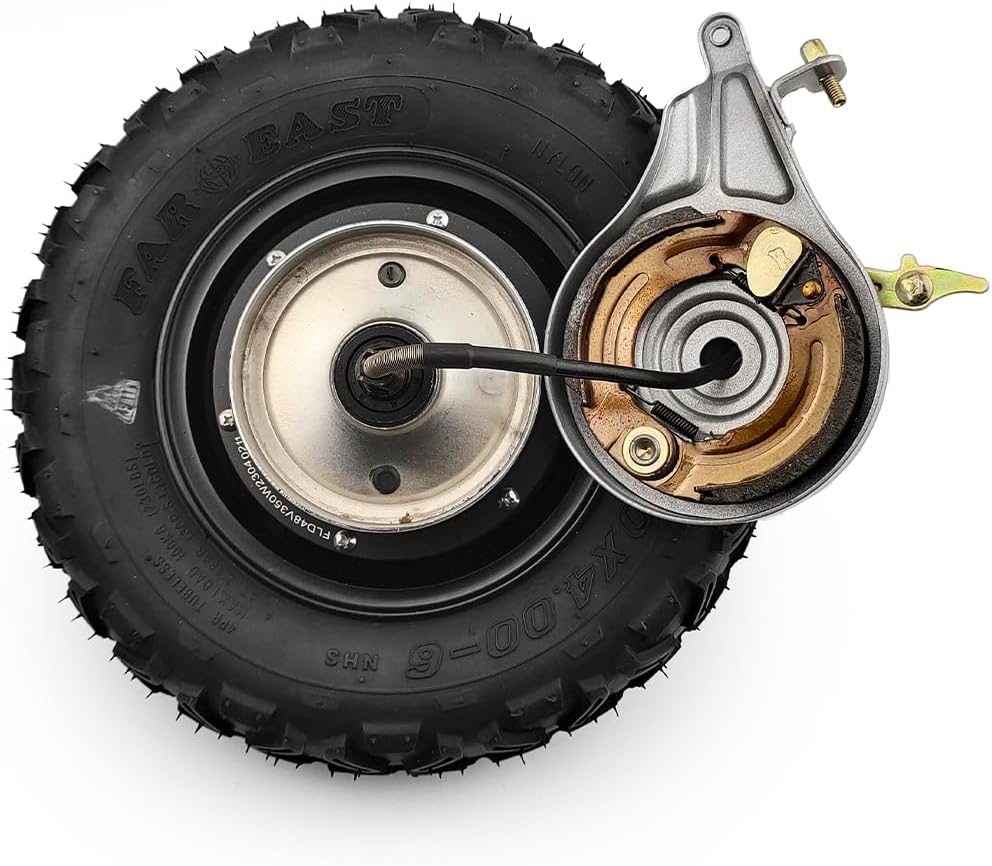 Off Road Rough Wheel Electric Wheelbarrow Scooter, Gear Hub Motor, Expansion Brakes Kit, 10 Inch Wheel, 24V, 36V, 48V, 350W (48V 350W)