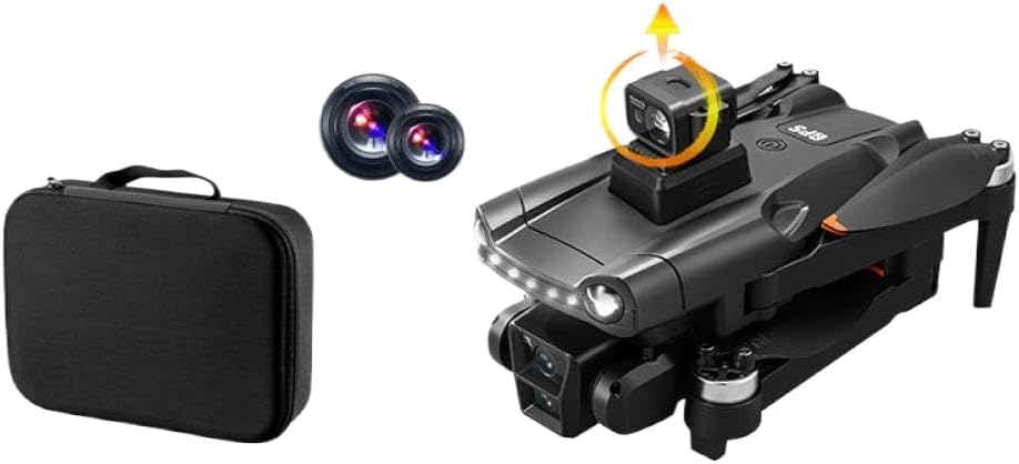 V198Max GPS Drone With 4K And 8K HD Dual Cameras Brushless Motor 5G WIFI FPV RC Quadcopter Helicopter Compatible With FPV Screens(V198Max Laser 4K 1B)