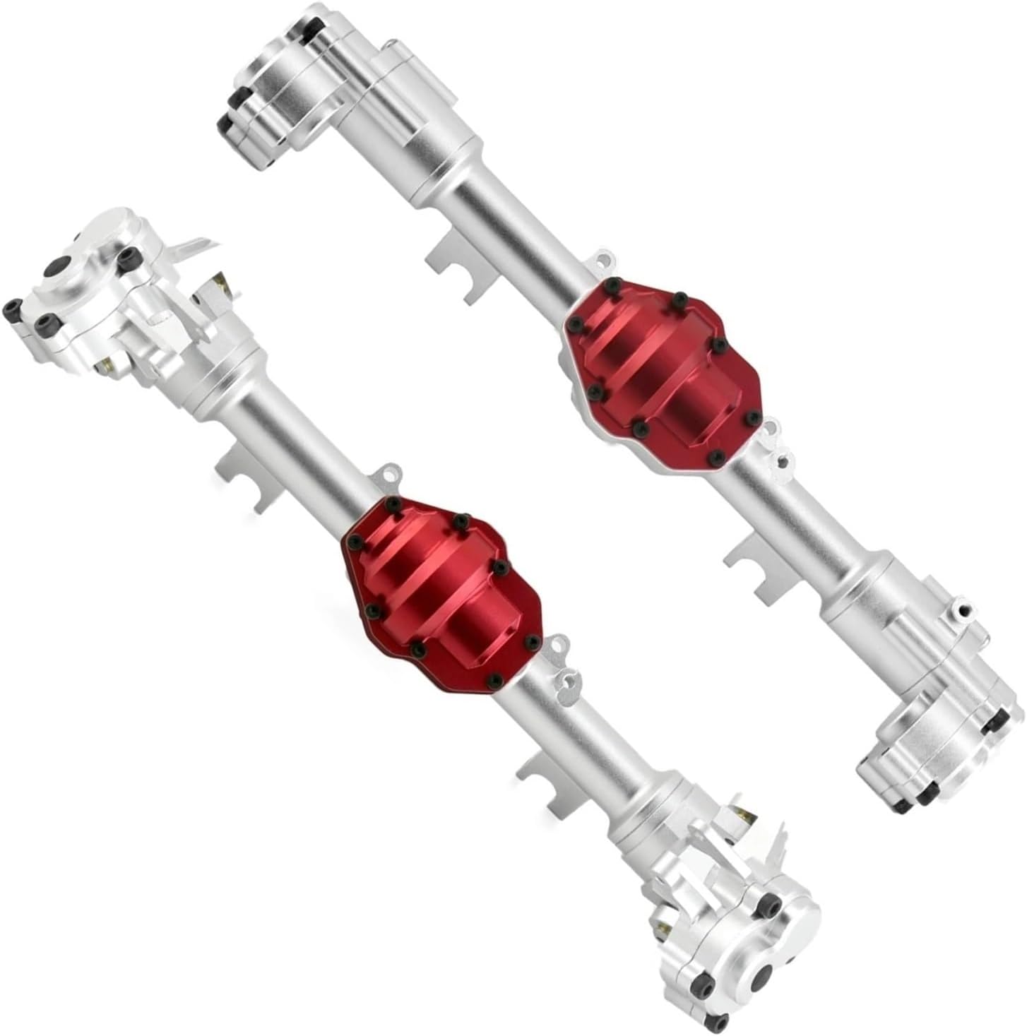 RC Vehicle Axles Compatible with YiKong for YK4082 YK4083 for Yucatan 1/8 RC Crawler Car Upgrades Parts Metal Front and Rear Portal Axle Housing Gear Cover