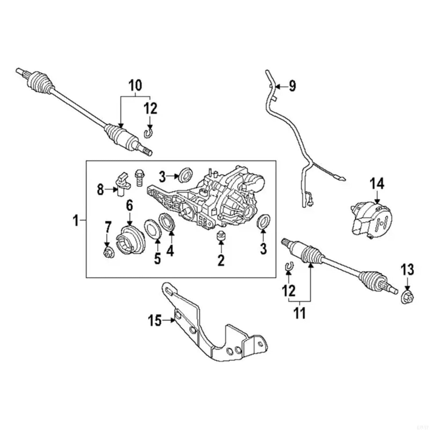 K0AF Quick Response Differential Actuator Motor K2GW-4C210BA Vehicles High Efficiency Design Metal Construction