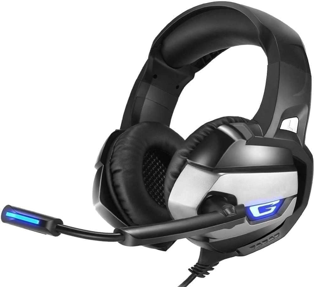 Gaming Headset,Microphone Headphone Head-Mounted 7.1-Channel USB Gaming Headset/Wired Headset(Blue)
