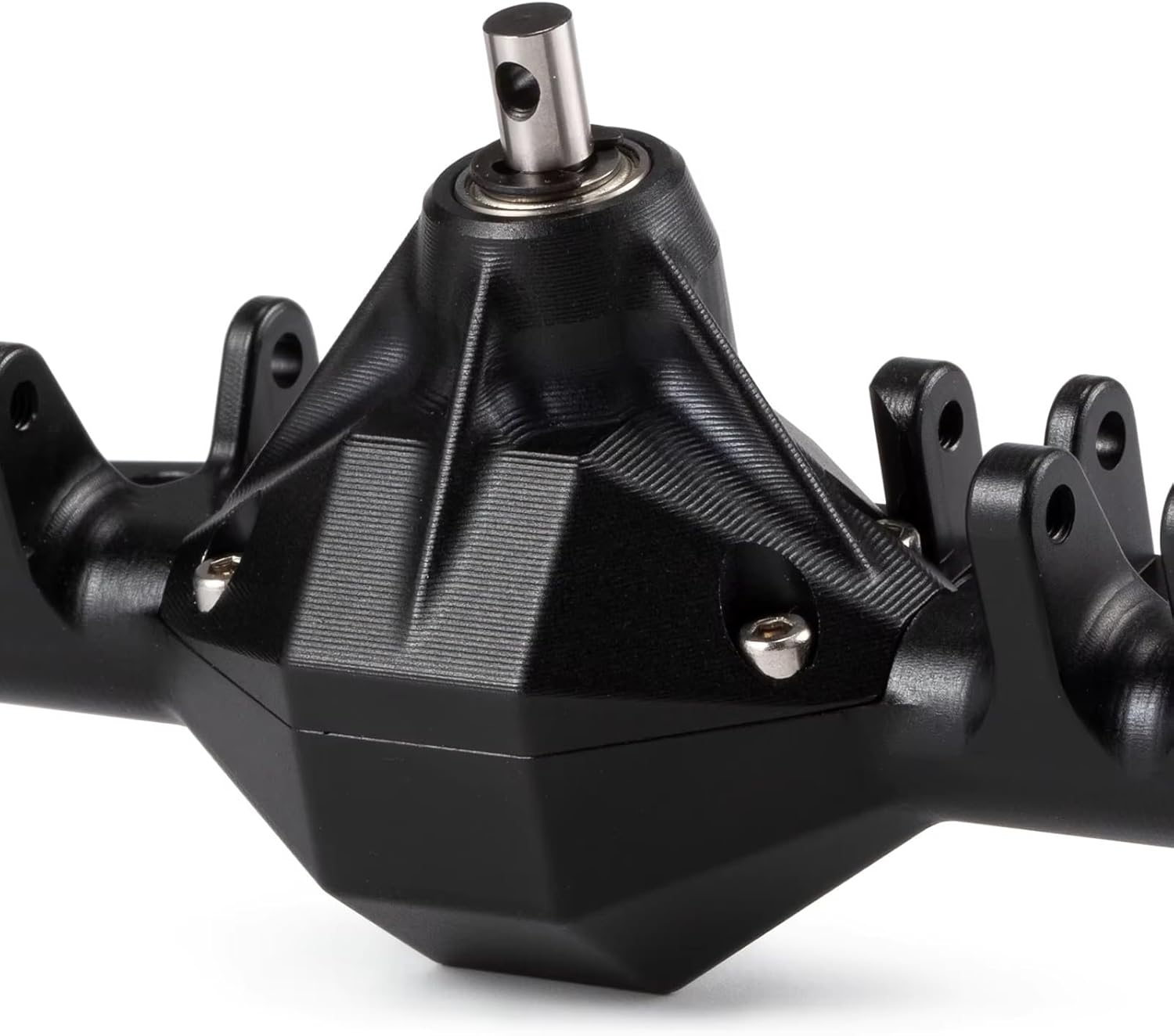 Rc Crawlers Axles For Capra For LCG H10 Optic 1/10 Machined 7075 Aluminum Offset Portal Axle Set With BTA Servo Mount Chassis RC Crawler Reapir(Black,1set)